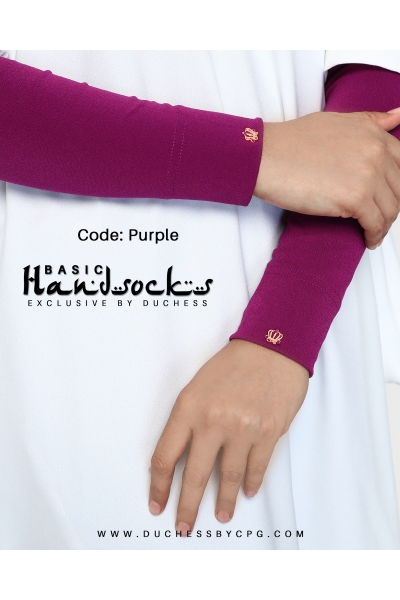 DUCHESS BASIC HANDSOCKS - PURPLE